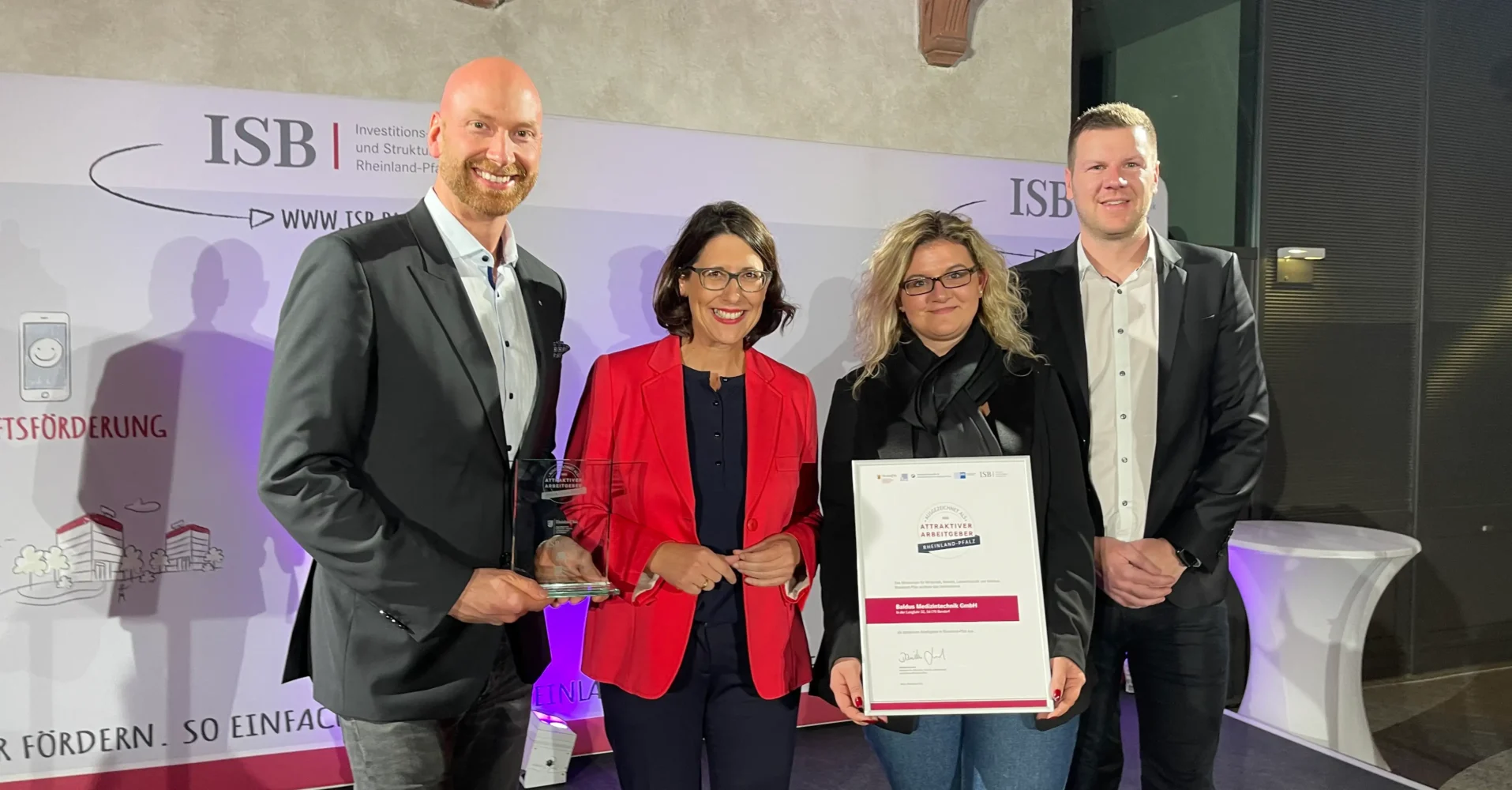 Baldus ist "Attraktiver Arbeitgeber RheinlandPfalz 2022"